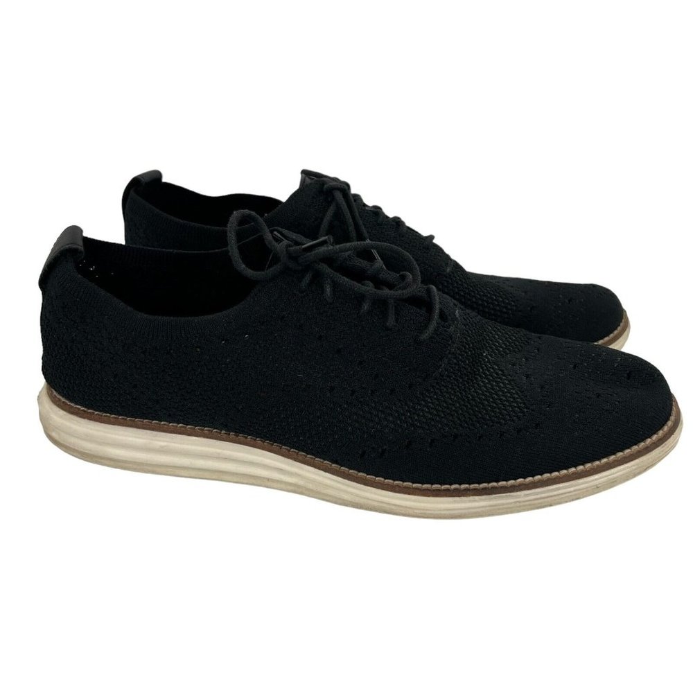 Cole Haan Grand OS Men's Black Oxford Wingtip Shoe Stitchlite Size 11